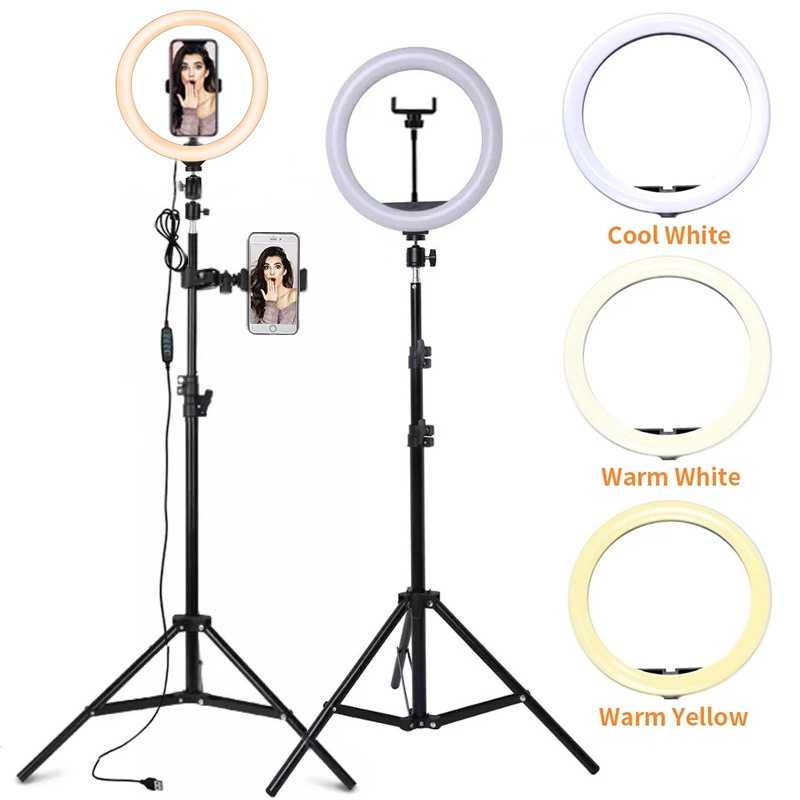 Photography Lighting Stick - 6/10/12 Inch LED Selfie Ringlicht Dimbaar