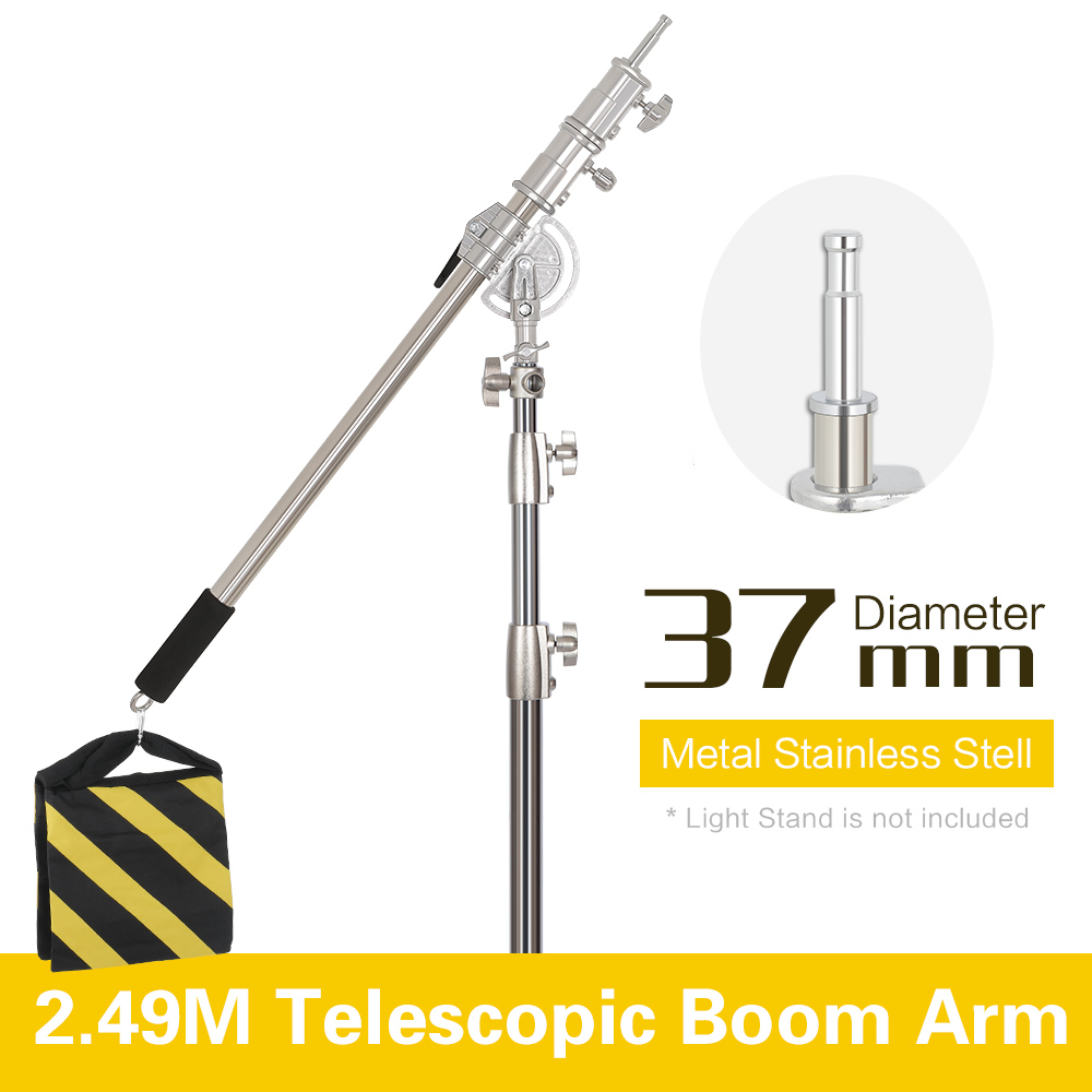Photography Lighting Meter - 2,49 m lengte kruisarm roestvrijstalen kit