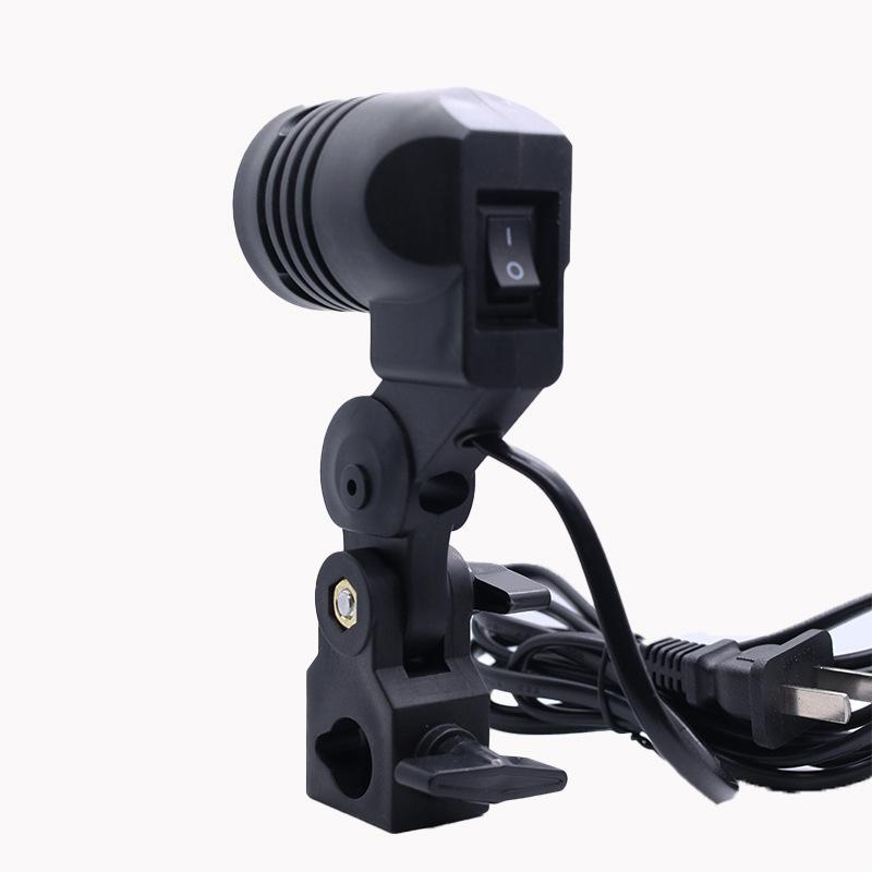 Photography Lighting Tools - Zwart 1.8M Kabel Snoer E27 Socket