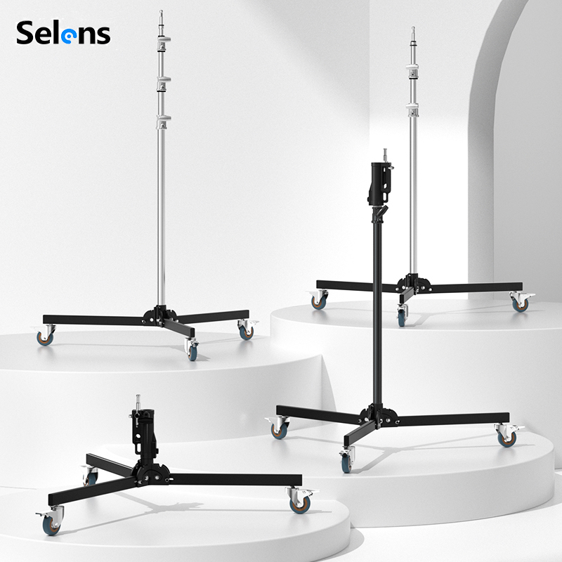 Photography Led Lighting Kit - Selens Professioneel Heavy Duty RVS Lichtstatief