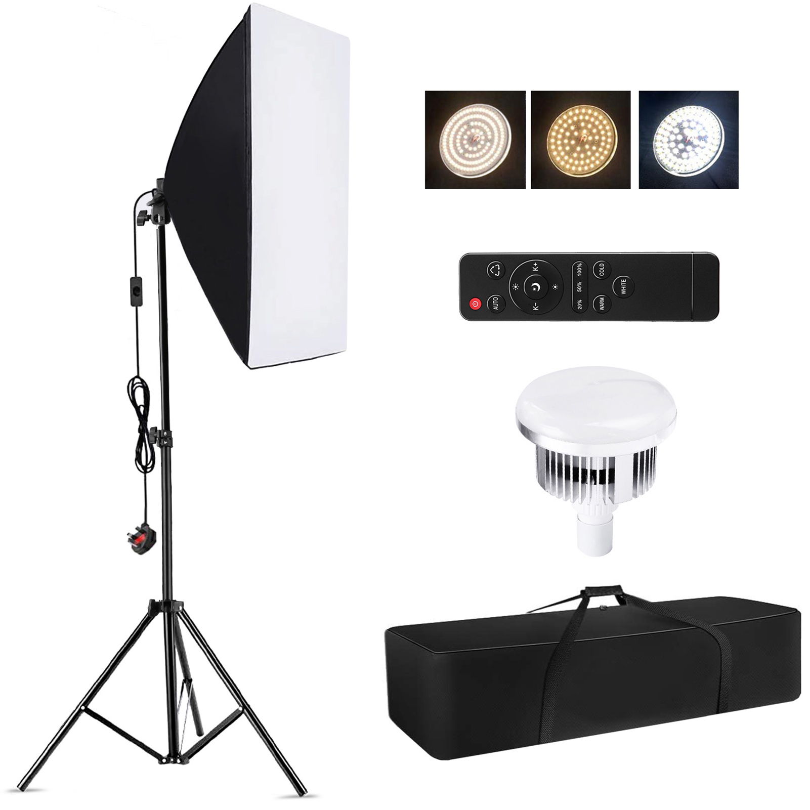 Photography Led Lighting Kit - Camnoon Studio Fotografie Lichtset Softbox Verlichtingsset