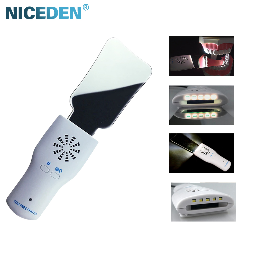 Photography Led Lighting Kit - Tandheelkundige anti-condensspiegelset Orthodontische reflector met LED-verlichting