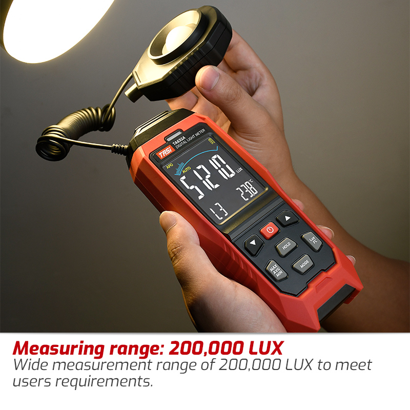 Photography Lighting Meter - Lux/Fc-fotometer Milieutester Kamperen Afneembare sonde Illuminometer