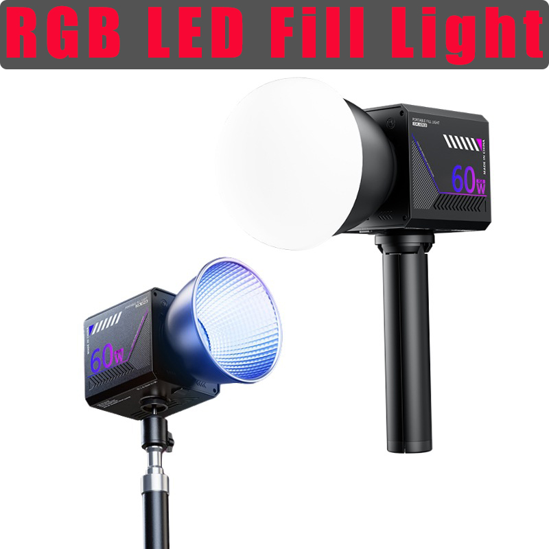 Photography Lighting Meter - 60W RGB Videolamp Draagbare LED Fotostudiolamp