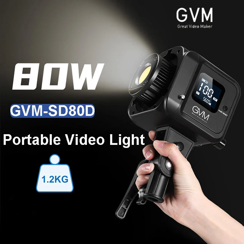 Photography Using Lighting - GVM SD80D 80W Bi-Color LED Videolamp
