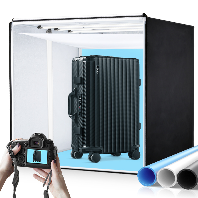 Photography Led Lighting Kit - Fotostudio Fotobox Kit,120X100X120Cm Groot Professioneel Tafelblad