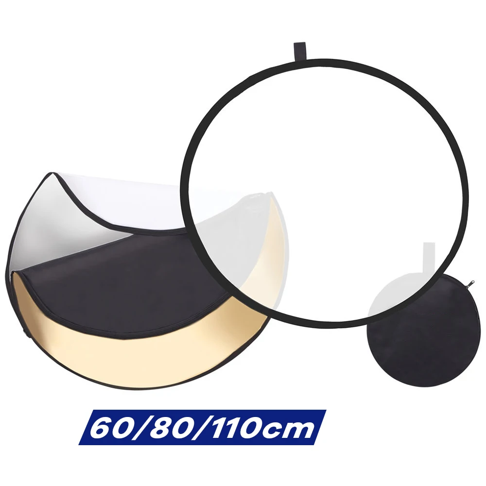 Photography Lighting Meter - 60/80/110Cm 5-In-1 Inklapbare Cirkelvormige Reflector Schijf
