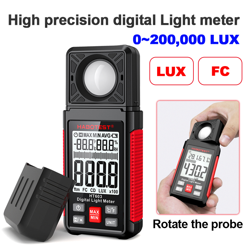 HT603 Digitale Luxmeter 0~200. - Photography Lighting Meter recensie en prijs
