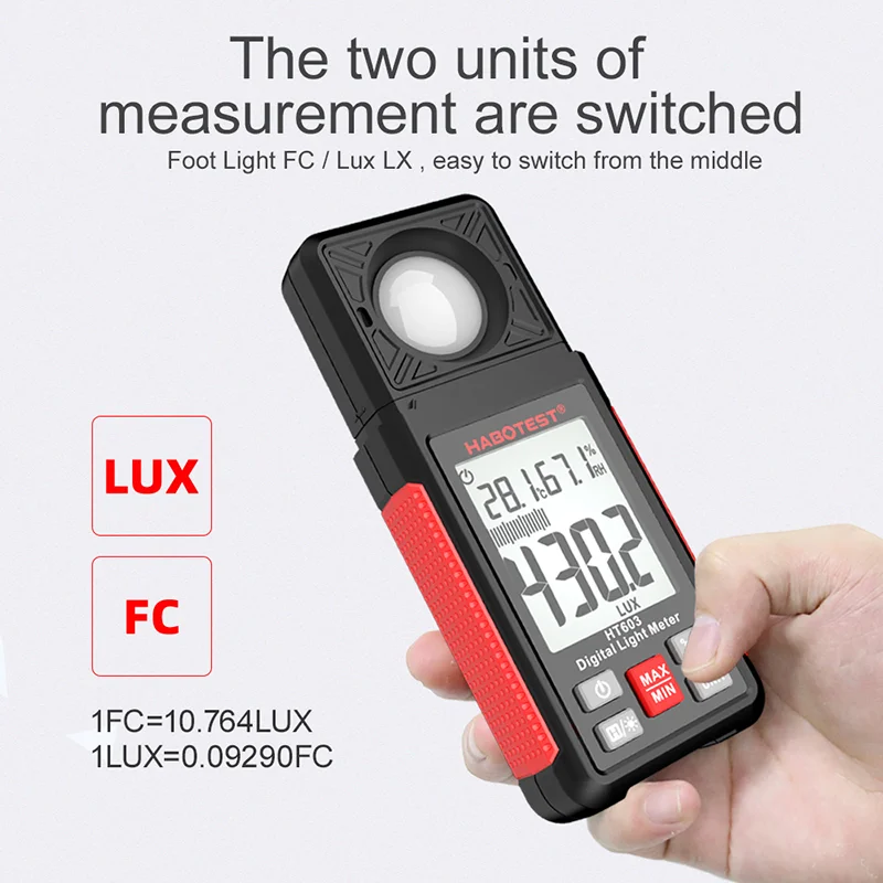 HT603 Digitale Luxmeter 0~200. - Photography Lighting Meter recensie en prijs