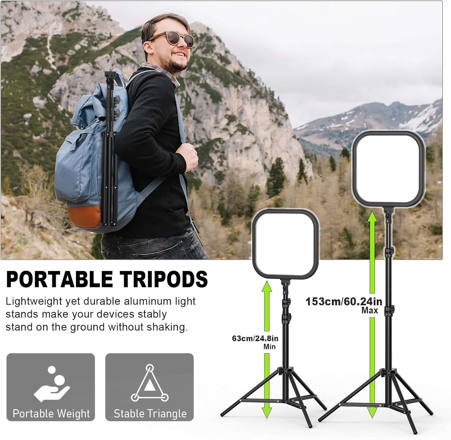 2-pack LED Videolamp Set 15W 7 - Altson Photography Video Lighting Kit recensie en prijs