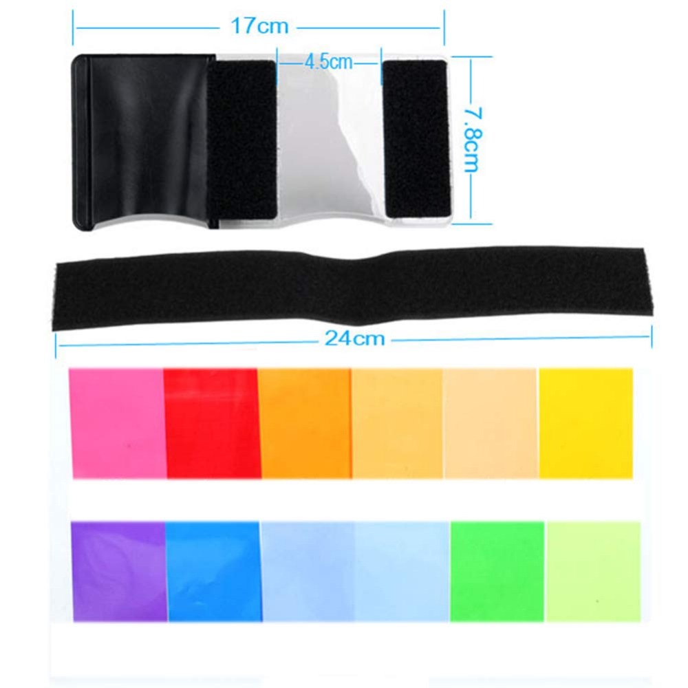 12 kleuren cameraflitsgels ver - Portrait Photography With Lighting recensie en prijs