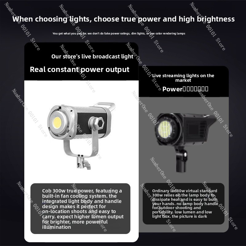 300W COB Fotografie Licht Dubb - Portrait Photography With Lighting recensie en prijs