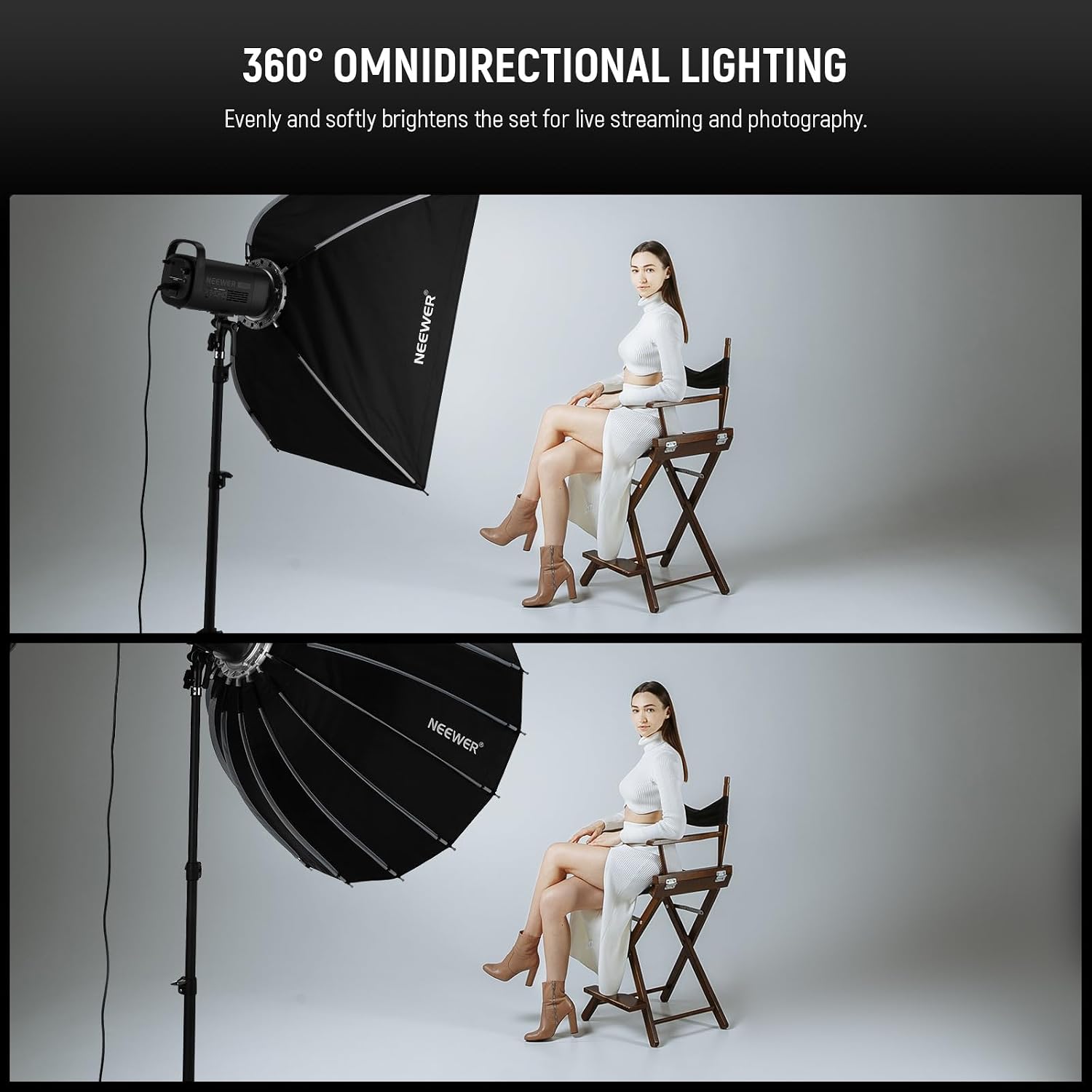 Parabolische softbox met Bowen - Photography Lighting Meter recensie en prijs